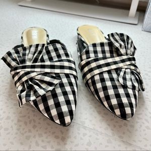 Bar III Gingham Slip On Flats